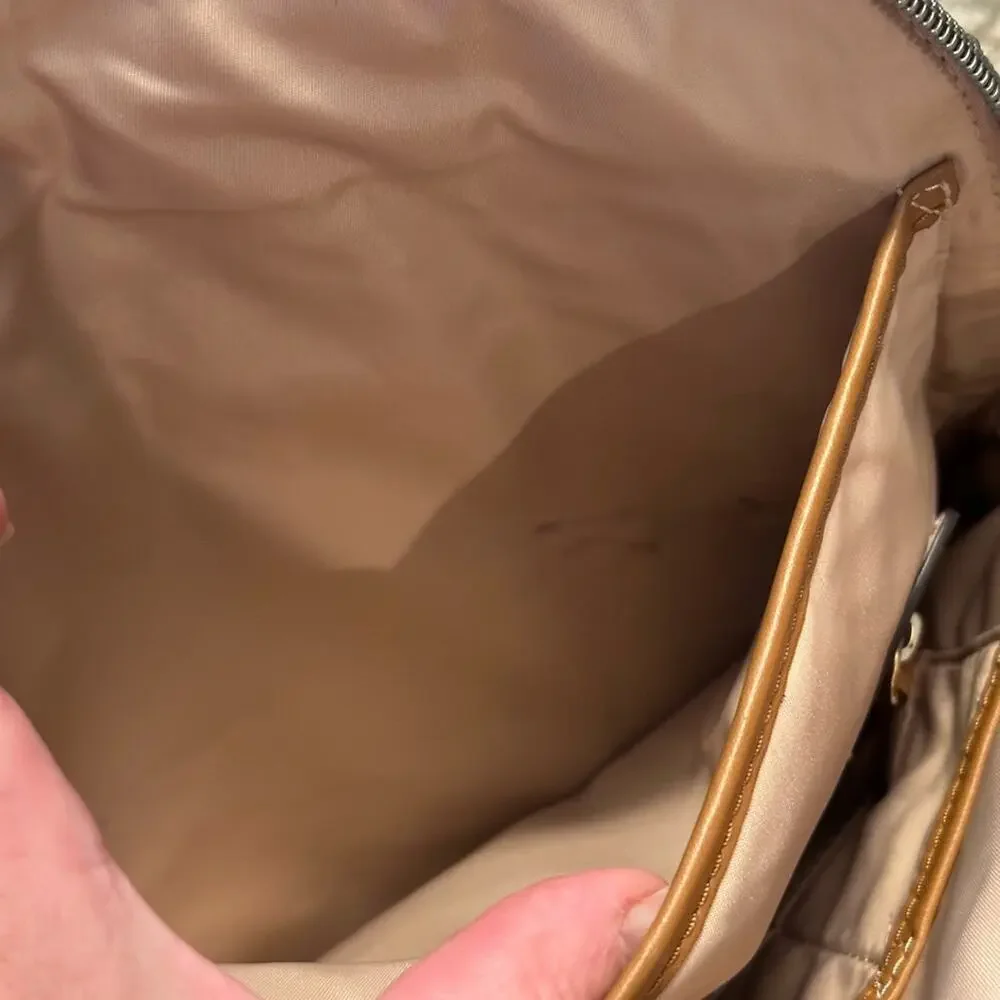 Michael Kors Olive Nylon Backpack